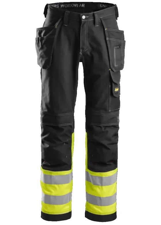 Snickers Workwear High-Vis HP Trousers, Class 1 - 3235