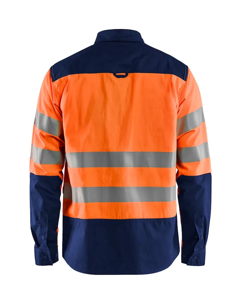 High Vis Oranje/Marineblauw