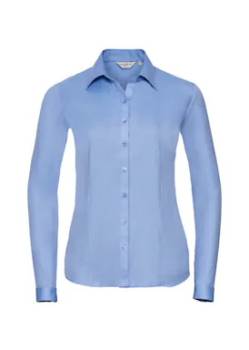 Russell Z962F Herringbone Shirt Long Sleeve Tailored Regular Fit Dames