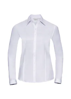 Russell Z962F Herringbone Shirt Long Sleeve Tailored Regular Fit Dames miniatuur