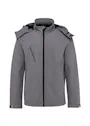 Kariban Heren softshell jas met afneembare capuchon miniatuur