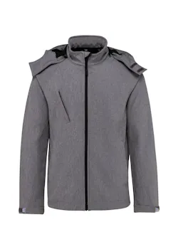 Kariban Heren softshell jas met afneembare capuchon miniatuur