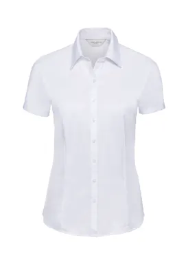 Russell Z963F Herringbone Shirt Short Sleeve Tailored Regular Fit Dames