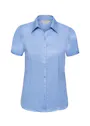 Russell Ladies' Short-Sleeved Tailored Herringbone Shirt Vorschaubild