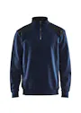 Blåkläder 3353 Sweatshirt, bicolor, mit halbem Reißverschluss Vorschaubild
