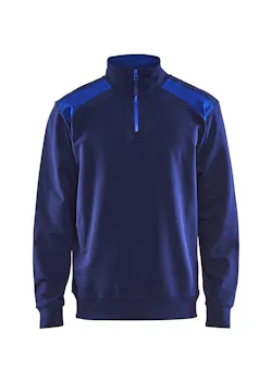 Blåkläder 33531158 Sweatshirt Bi-Colour met Halve Rits Reflecterend Schilder miniatuur