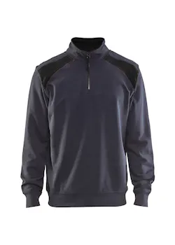 Blåkläder 33531158 Sweatshirt Bi-Colour met Halve Rits Reflecterend Schilder miniatuur