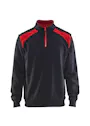 Blåkläder 3353 Sweatshirt, bicolor, mit halbem Reißverschluss Vorschaubild