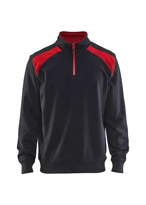 Blåkläder 33531158 Sweatshirt Bi-Colour met Halve Rits Reflecterend Schilder
