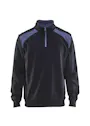 Blåkläder 3353 Sweatshirt, bicolor, mit halbem Reißverschluss Vorschaubild
