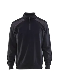 Blåkläder 33531158 Sweatshirt Bi-Colour met Halve Rits Reflecterend Schilder miniatuur