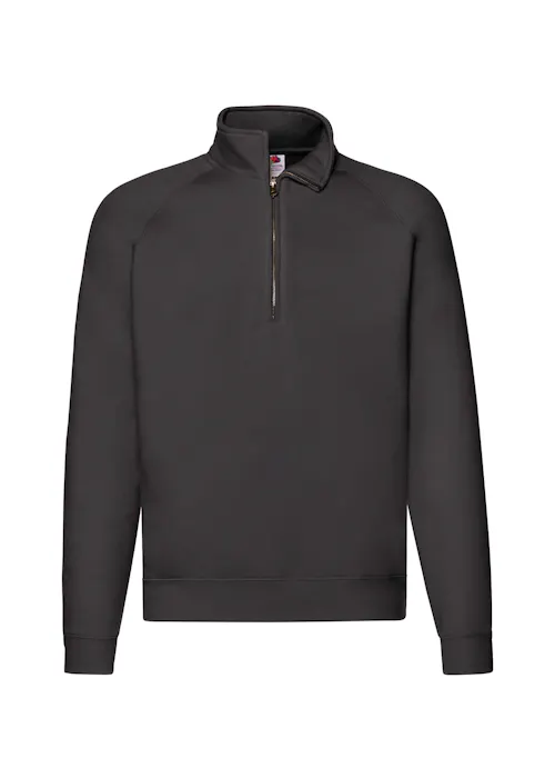 Fruit of The Loom Premium Zip Neck Raglan Sweat