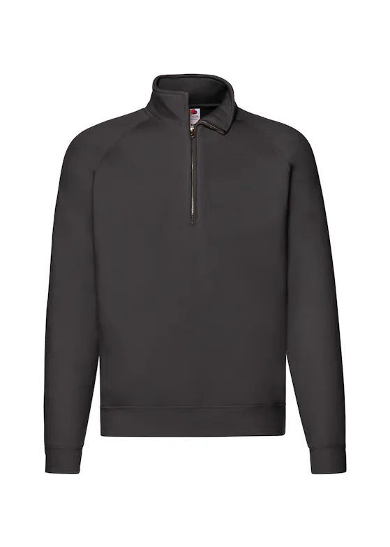 Fruit of the Loom Premium Zip-Neck Raglan Sweatshirt