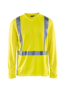 Blåkläder 3383 T-shirt lange mouw High Vis miniatuur