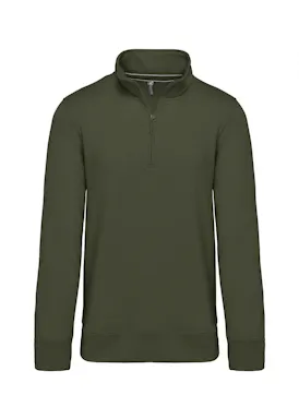 Kariban K487 Sweatshirt Reißverschlusskragen Regular Fit