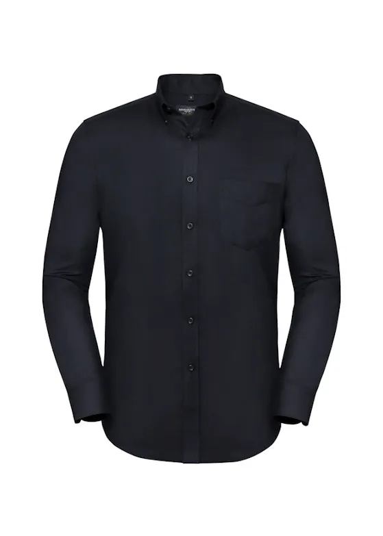 Russell Long-Sleeve Tailored Button-Down Oxford Shirt