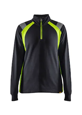 Blaklader 3403 Sweatshirt Halve Rits Visible Reflecterend Dames
