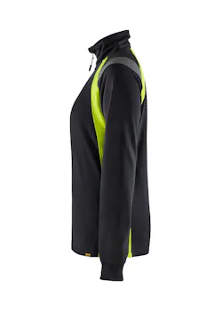 Blaklader 3403 Sweatshirt Halve Rits Visible Reflecterend Dames miniatuur