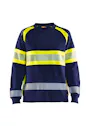 Blåkläder 3409 Dames Sweatshirt High Visibility miniatuur