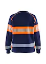 Blåkläder 3409 Dames Sweatshirt High Visibility miniatuur