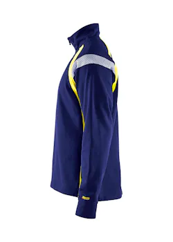 Blaklader 34321158 Sweatshirt Halve Rits Reflecterend Visible miniatuur