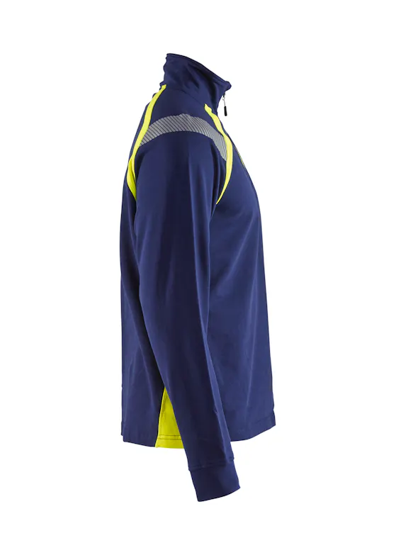 Blaklader 34321158 Sweatshirt Halve Rits Reflecterend Visible