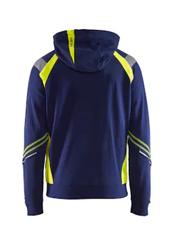 Blaklader 3433 Sweatshirt Hooded Rits Reflecterend Visible miniatuur