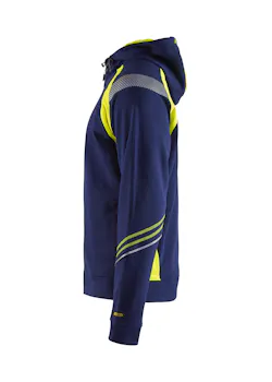 Blaklader 3433 Sweatshirt Hooded Rits Reflecterend Visible miniatuur