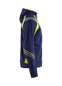 Blaklader 3433 Sweatshirt Hooded Rits Reflecterend Visible miniatuur