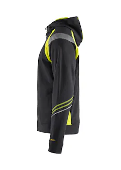 Blaklader 3433 Sweatshirt Hooded Rits Reflecterend Visible miniatuur