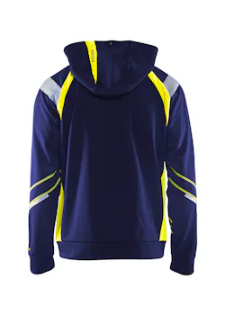 Blaklader 3433 Sweatshirt Hooded Rits Reflecterend Visible miniatuur