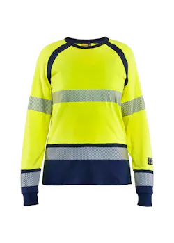 Blaklader 3437 T-shirt Lange Mouwen UV-bescherming Dames Multinorm
