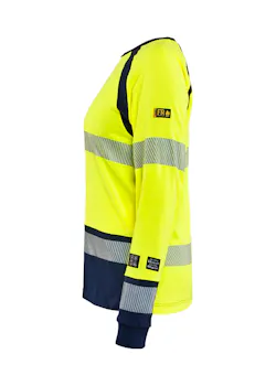 Blaklader 3437 T-shirt Lange Mouwen UV-bescherming Dames Multinorm miniatuur