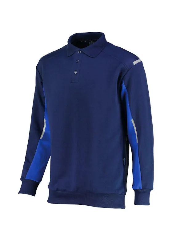 Ballyclare Joe 34401/803 Langarm-Poloshirt zweifarbig Regular fit