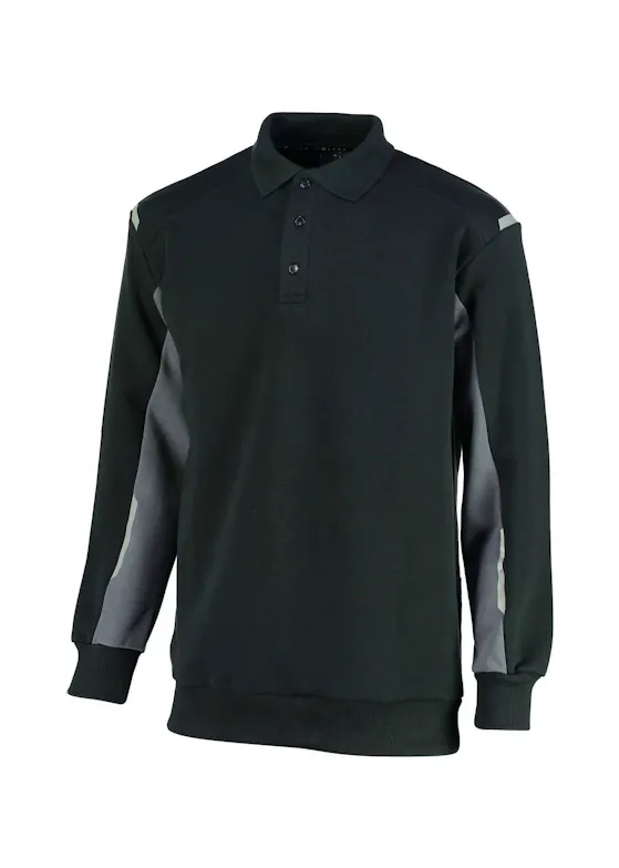Ballyclare Joe 34401/803 Langarm-Poloshirt zweifarbig Regular fit