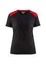 Blaklader 3479 T-shirt Regular Fit Dames Bicolour miniatuur