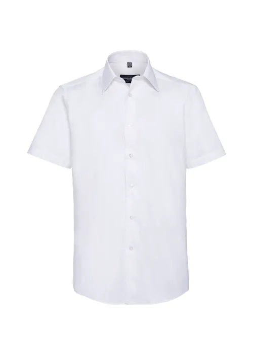 Russell Z923 Oxford Shirt Short Sleeve Tailored Regular Fit