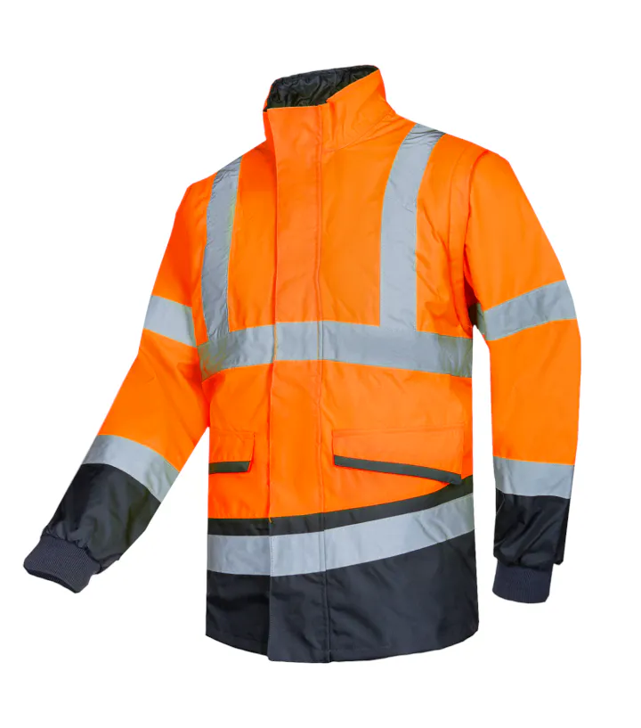 Fluo Orange/Marineblau