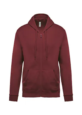 Kariban Sweatshirt mit Reißverschluss und Kapuze