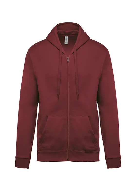 Kariban Sweatshirt mit Reißverschluss und Kapuze