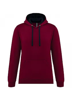 Kariban K446 Sweat-shirt à capuche contrastée coupe standard thumbnail (vignette)