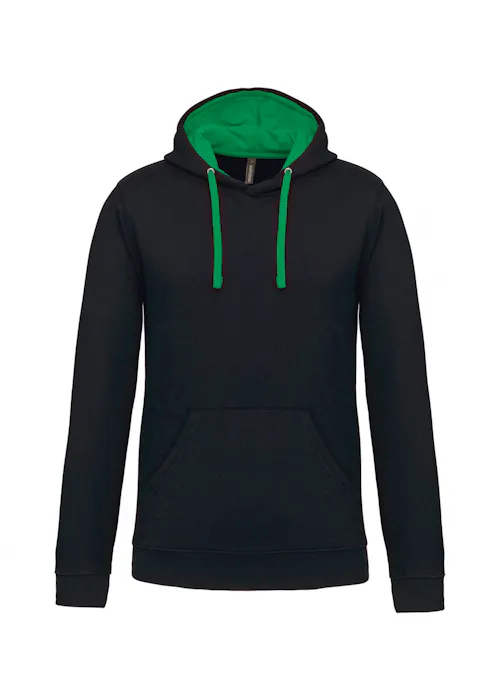 Kariban K446 Sweat-shirt à capuche contrastée coupe standard
