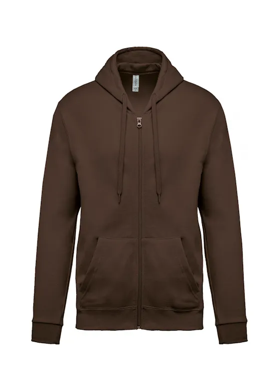 Kariban Sweatshirt mit Reißverschluss und Kapuze