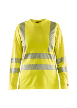 Blaklader 34851013 T-shirt Lange Mouw Reflecterend High Vis Dames