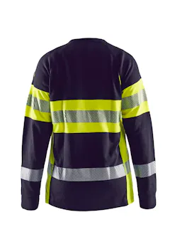 Blaklader 3494 T-shirt Lange Mouwen Vlamvertragend Dames Multinorm miniatuur