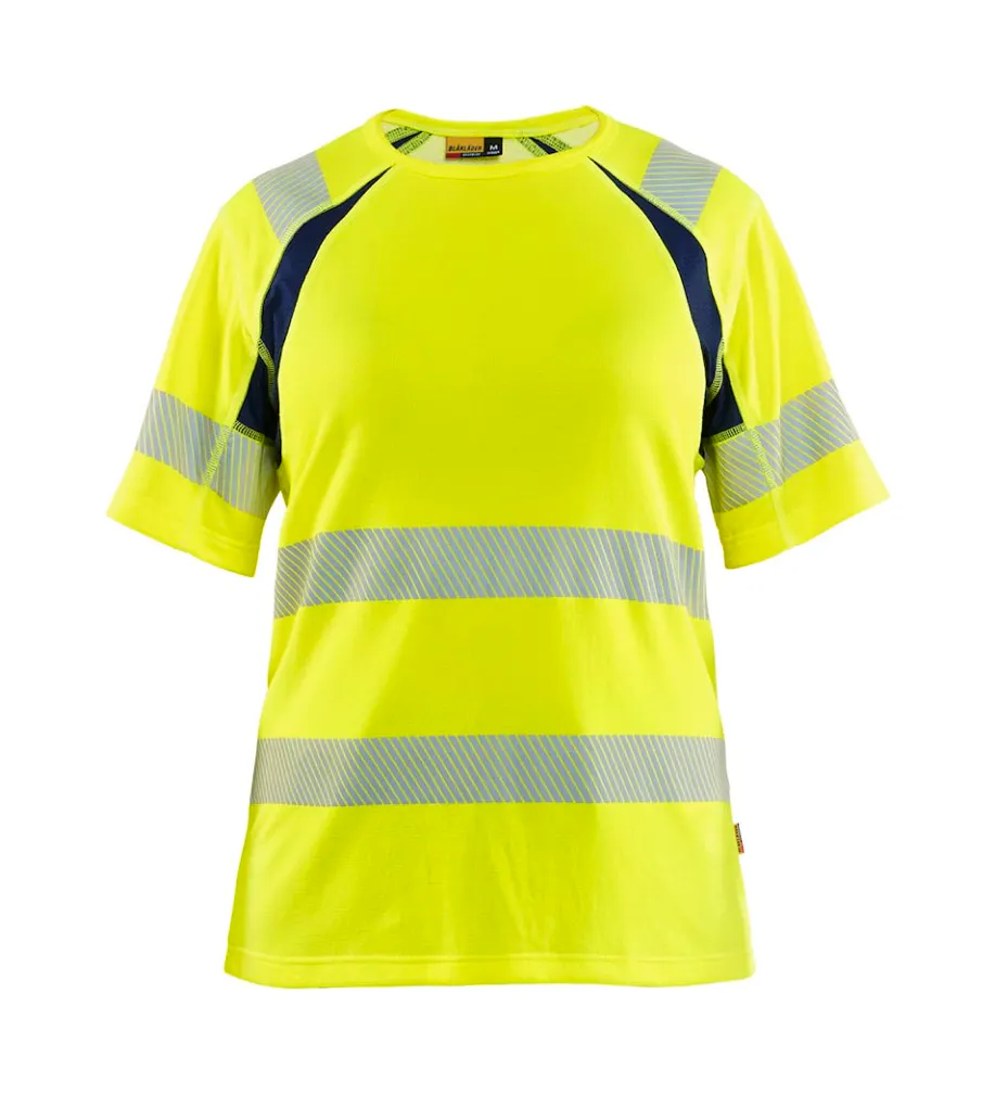 High Vis Geel/Marineblauw