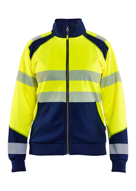 Blaklader 3508 High-Vis-Damen-Sweatshirt mit Reißverschluss