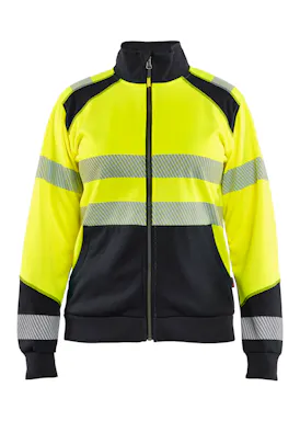 Blaklader 3508 Sweatshirt Met Rits High Vis Reflecterend Dames