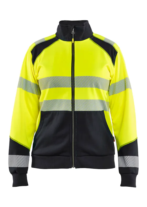 Blaklader 3508 High-Vis-Damen-Sweatshirt mit Reißverschluss