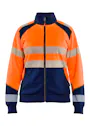 Blaklader 3508 High-Vis-Damen-Sweatshirt mit Reißverschluss Vorschaubild